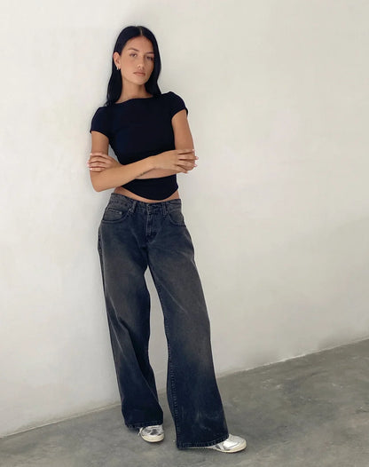 WIDE LEG JEANS