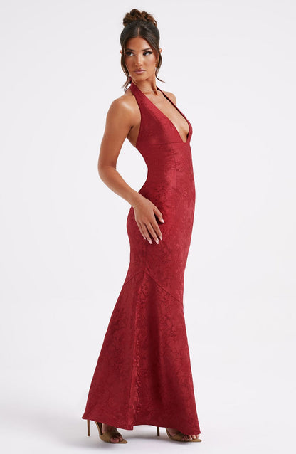 Melady Maxi Dress - Red